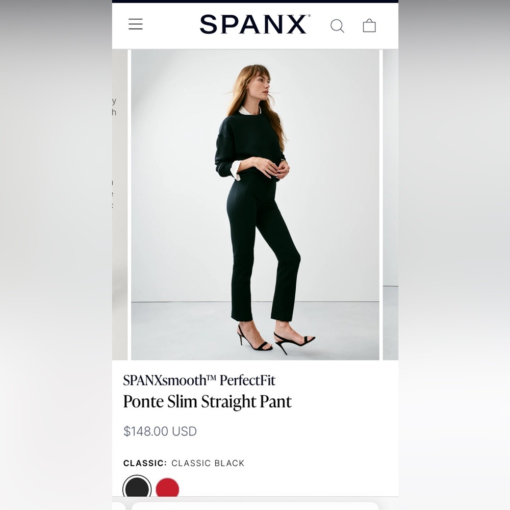 Spanx Smooth Perfect Fit Pants size L long